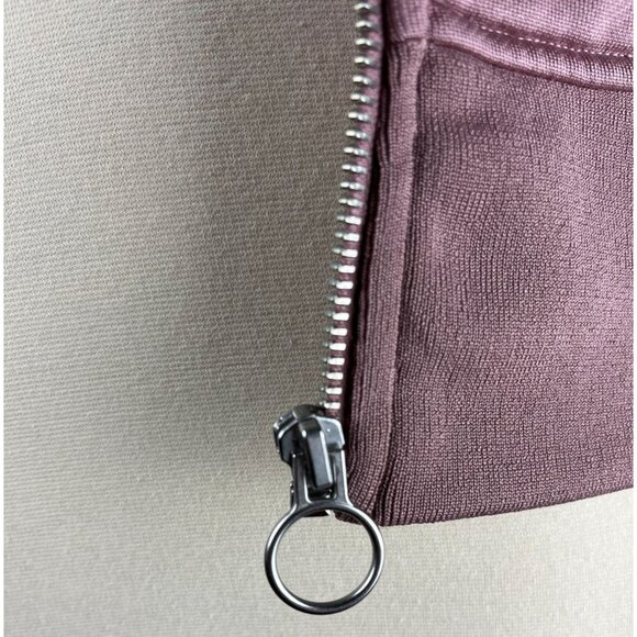 Athleta Triumph Rose Pink Luxe Shine Women Sherpa Lined Hoodie Jacket, Medium - Picture 13 of 16